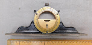 Davis Level & Tool Co. Adjustable Spirit Level Mantle Clock Inclinometer