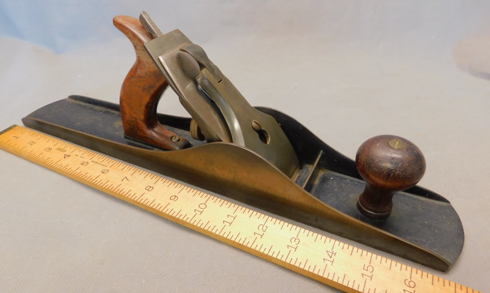 Antique Stanley No 45 Combination Hand Plane Wood Handle Woodworking Tool  !!