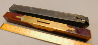 Rosewood & Brass Level in Original Leather Case