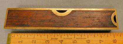 Stratton Bros No. 10 Brass Bound Mahogany 8" Machinist Level