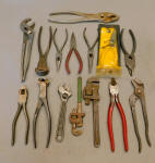 Lot of 15 Misc. Shop Tools / Wrenches & Pliers