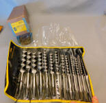 Stanley / Russell Jennings No. RD 32-1/2 Auger Drill Bit Set in Roll w/ Box