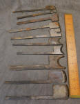 Lot of Antique Molding Plane Cutters