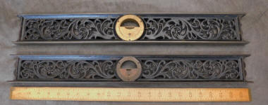 2 Davis Level & Tool Co. 18 Inch Cast Iron Inclinometer / Adjustable Spirit Levels