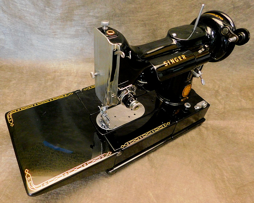 1957 Black Singer "FreeArm" Featherweight 222K Sewing Machine