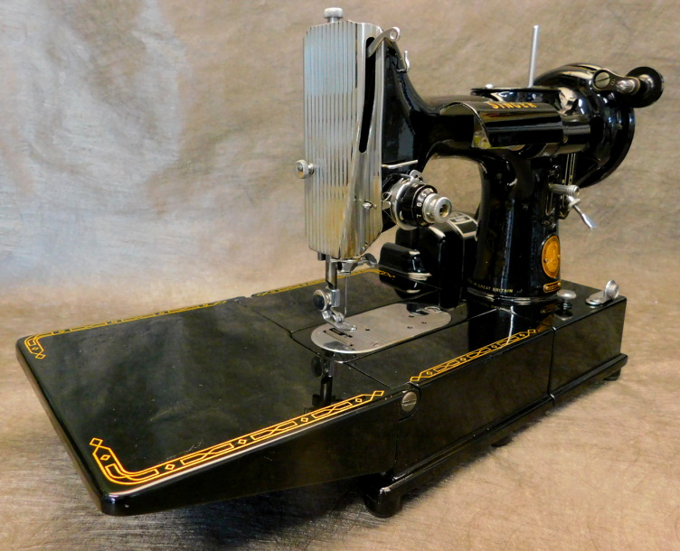 1957 Black Singer "FreeArm" Featherweight 222K Sewing Machine