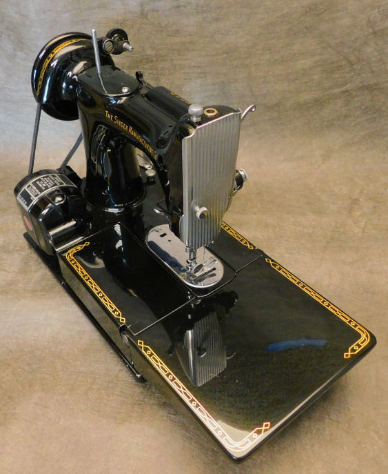 1957 Black Singer "FreeArm" Featherweight 222K Sewing Machine