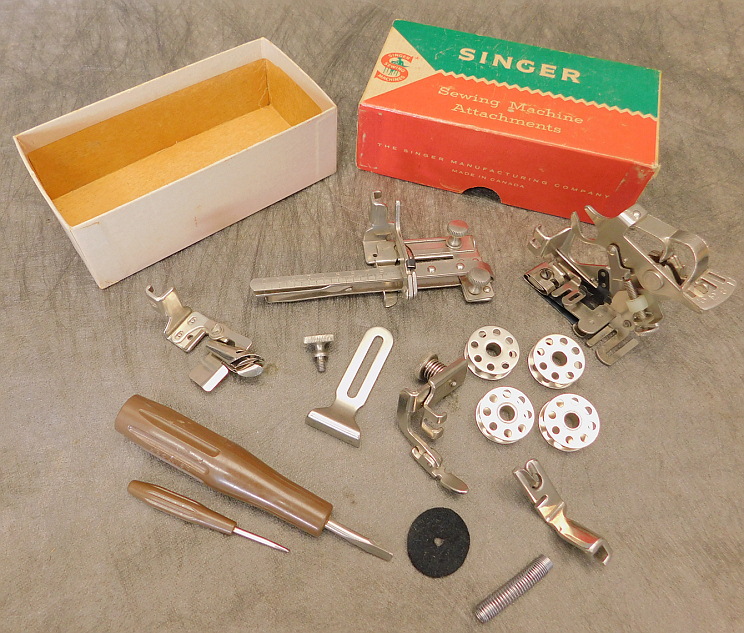 Tan Singer Featherweight Sewing Machine JE159511