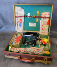 Singer Mannikin Doll Toy Sewing Machine Set